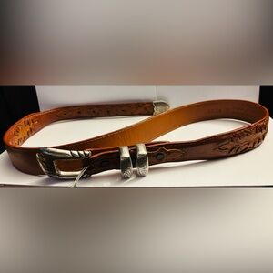 Lucchese Ostrich Leather Belt